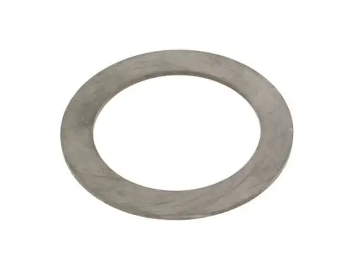 Dichtung in Form eines flachen Rings aus Metall. Die Dichtung gehört zu einem BOSCH-Produkt und wird zur Abdichtung von Bauteilen eingesetzt.